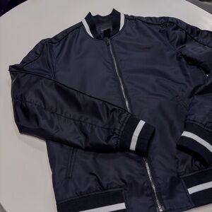 Club Monaco - Nylon Varsity Bomber Jacket